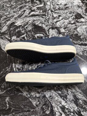 Rothys Shoes Men’s Size 12.5 The RS02 Sneaker Blue Navy Cream Casual New No Box